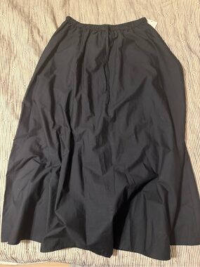 Target Black Poplin Maxi Skirt